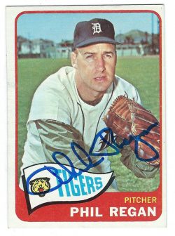 Autographed Phil Regan 1965 Topps Card