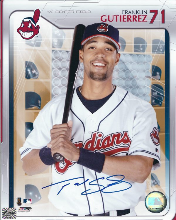 AUTOGRAPHED FRANKLIN GUTIERREZ 8X10 Cleveland Indians Photo