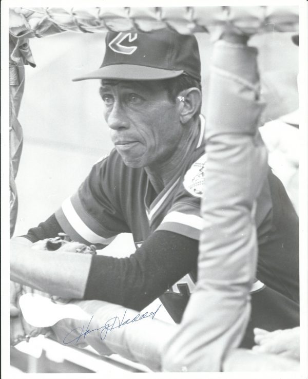AUTOGRAPHED HARVEY HADDIX 8X10 Cleveland Indians Photo