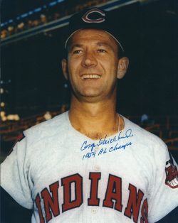 AUTOGRAPHED GEORGE STRICKLAND 8X10 Cleveland Indians photo