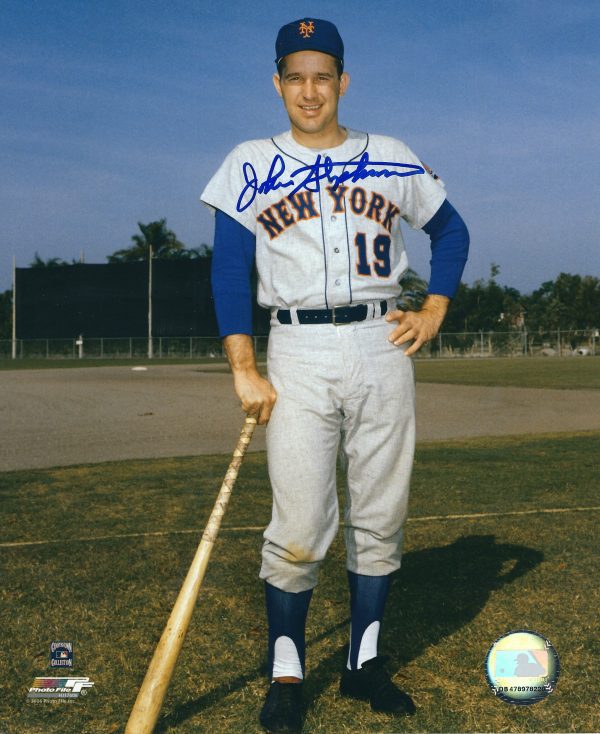 AUTOGRAPHED JOHN STEPHENSON 8X10 New York Mets photo