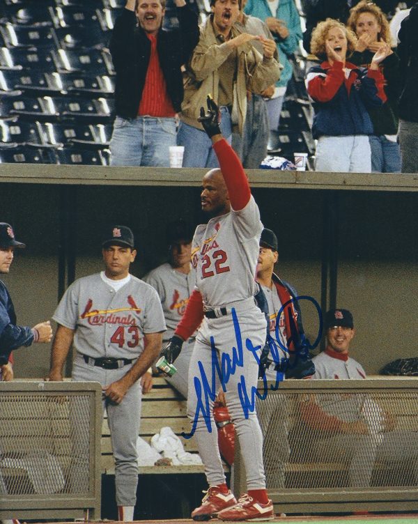 AUTOGRAPHED MARK WHITEN 8X10 St. Louis Cardinals photo