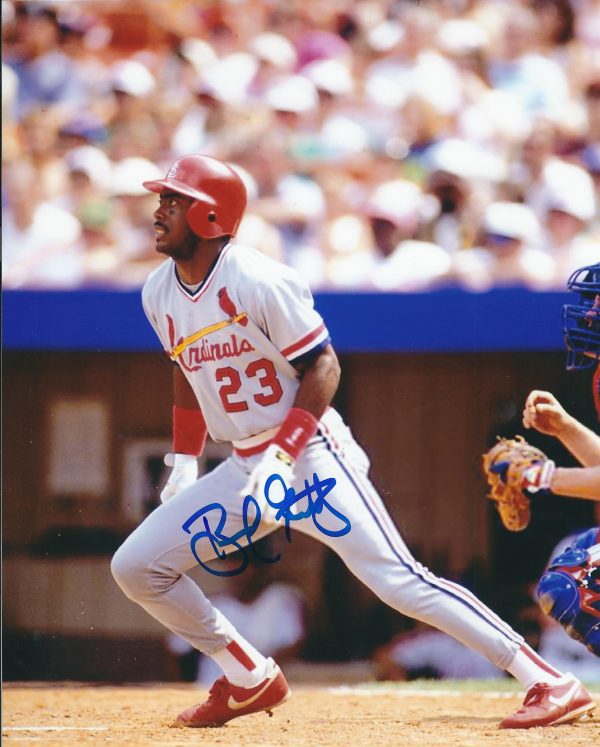 AUTOGRAPHED BERNARD GILKEY 8x10 St. Louis Cardinals photo