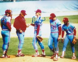 AUTOGRAPHED DOUG BAIR 8X10 St. Louis Cardinals Photo