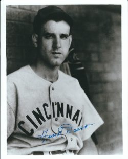 AUTOGRAPHED FRANK DASSO 8X10 Cincinnati Reds Photo