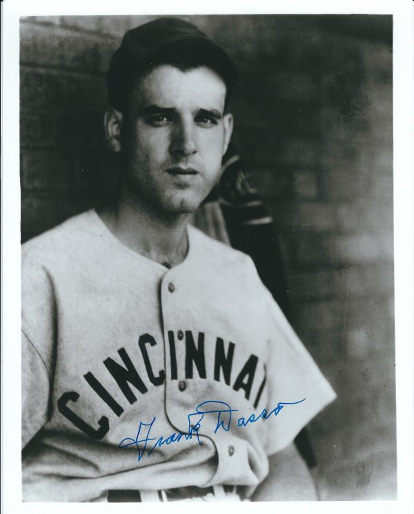 AUTOGRAPHED FRANK DASSO 8X10 Cincinnati Reds Photo