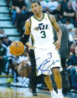 Autographed TREY BURKE 8x10 Utah Jazz Photo