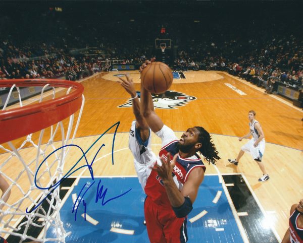 AUTOGRAPHED NENE HILARIO 8x10 Washington Wizards Photo