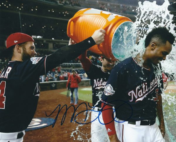 Autographed MICHAEL TAYLOR 8X10 Washington Nationals Photo