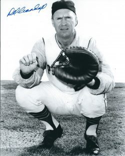 AUTOGRAPHED DEL CRANDALL 8X10 Pittsburgh Pirates Photo