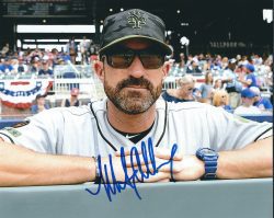 Autographed MICKEY CALLAWAY 8X10 New York Mets photo