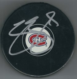 Autographed JORDIE BENN Montreal Canadiens Hockey Puck