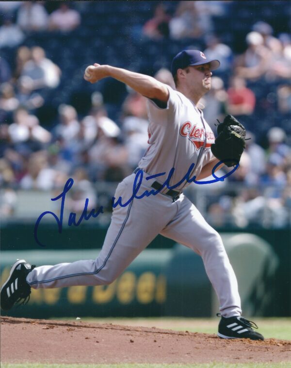 AUTOGRAPHED JAKE WESTBROOK 8X10 Cleveland Indians photo