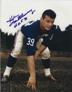 Autographed HUGH MCELHENNY  8X10 New York Giants Photo