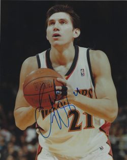 AUTOGRAPHED EDUARDO NAJERA 8X10 Golden State Warriors Photo