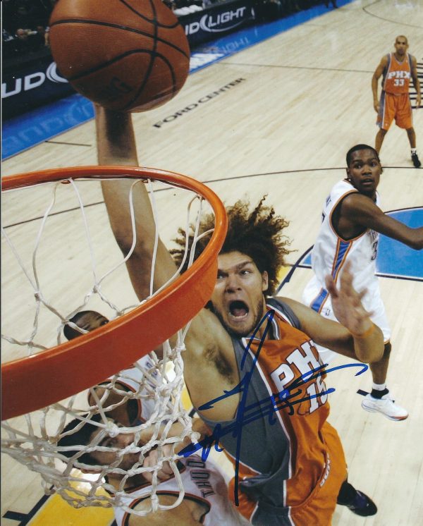 AUTOGRAPHED ROBIN LOPEZ 8x10 Phoenix Suns photo
