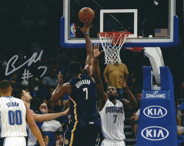 Autographed AL JEFFERSON 8X10 Indiana Pacers Photo