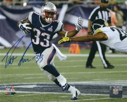 Autographed Dion Lewis 8x10 New England Patriots Photo