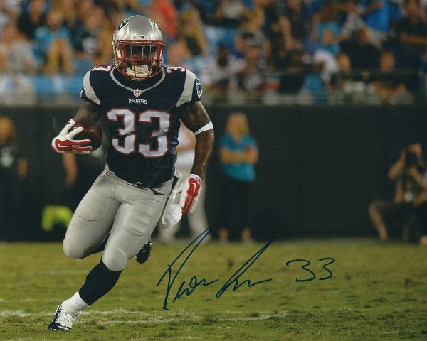 Autographed Dion Lewis 8x10 New England Patriots Photo