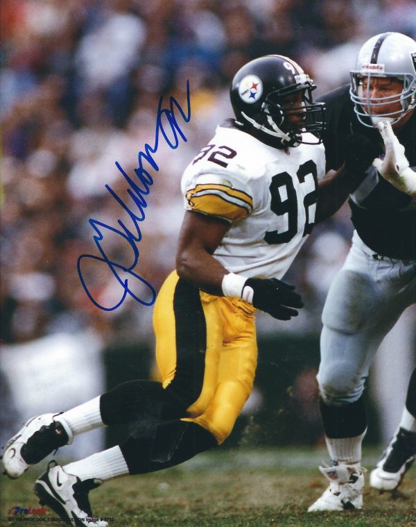 Autographed JASON GILDON 8X10 Pittsburgh Steelers Photo