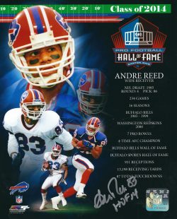 Autographed ANDRE REED 8X10 Buffalo Bills Photo