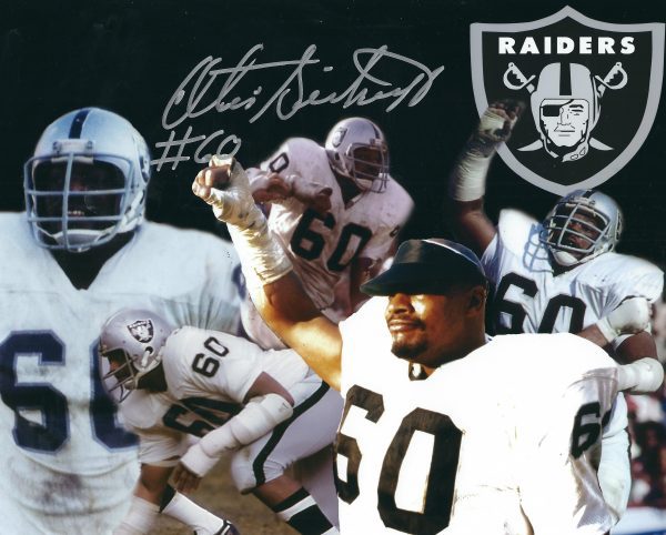 Autographed OTIS SISTRUNK 8x10 Oakland Raiders photo