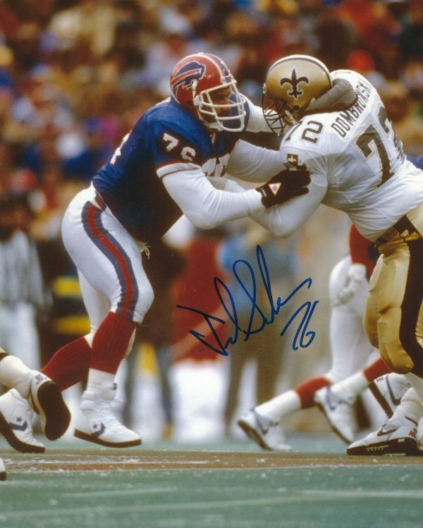 AUTOGRAPHED FRED SMERLAS 8X10 Buffalo Bills Photo