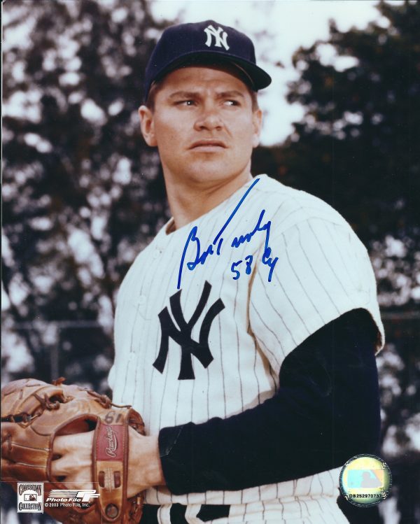 AUTOGRAPHED BOB TURLEY 8x10 New York Yankees Photo