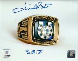 Autographed JIM O'BRIEN 8X10 Baltimore Colts photo