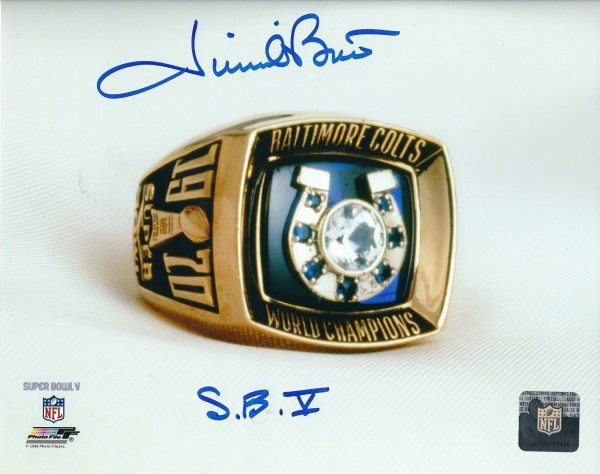 Autographed JIM O'BRIEN 8X10 Baltimore Colts photo