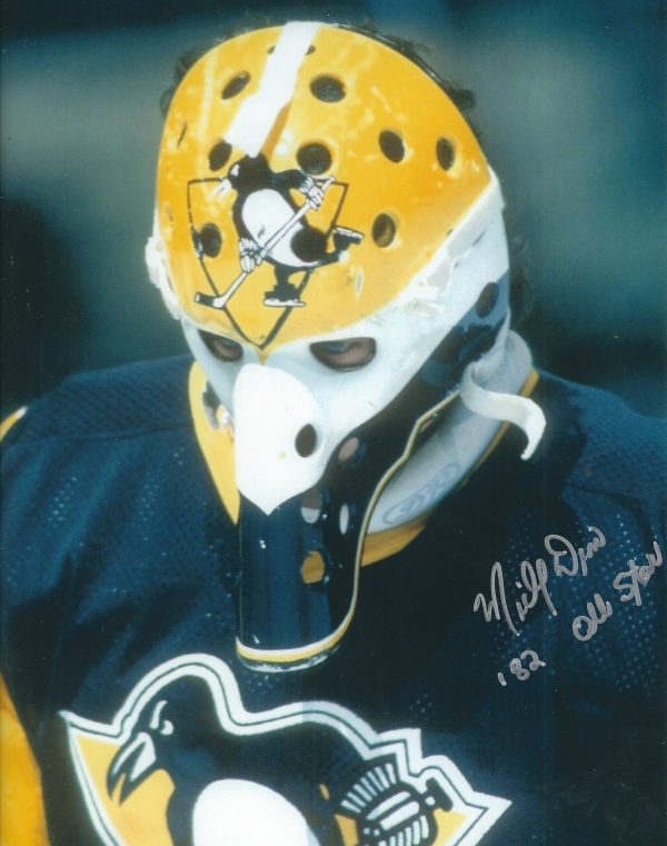 Autographed MICHEL DION 8x10 Pittsburgh Penguins Photo