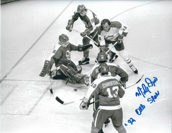 Autographed MICHEL DION 8x10 Winnipeg Jets Photo