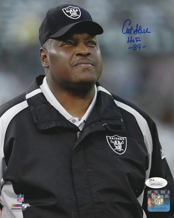 Autographed ART SHELL 8X10 Oakland Raiders photo JSA Hologram
