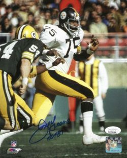 Autographed JOE GREENE 8X10 Pittsburgh Steelers Photo JSA