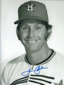 AUTOGRAPHED TOMMY HELMS 8x10 Houston Astros Photo