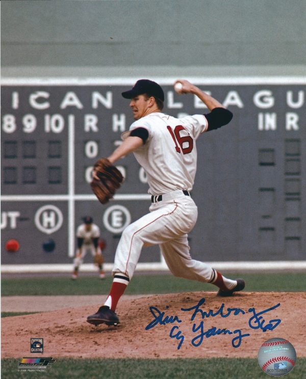 AUTOGRAPHED JIM LONBORG 8X10  Boston Red Sox photo