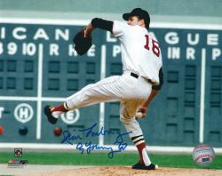 AUTOGRAPHED JIM LONBORG 8X10 Boston Red Sox photo