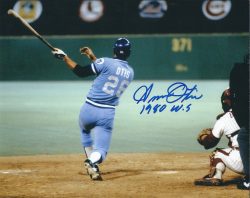 AUTOGRAPHED AMOS OTIS 8x10 Kansas City Royals Photo