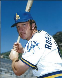 Autographed BOB ROBERTSON 8X10 Seattle Mariners Photo