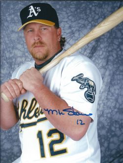 AUTOGRAPHED MATT STAIRS 8X10 Oakland A's Photo