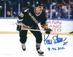 Autographed KEVIN STEVENS 8X10 Pittsburgh Penguins Photo