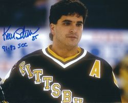 Autographed KEVIN STEVENS 8X10 Pittsburgh Penguins Photo
