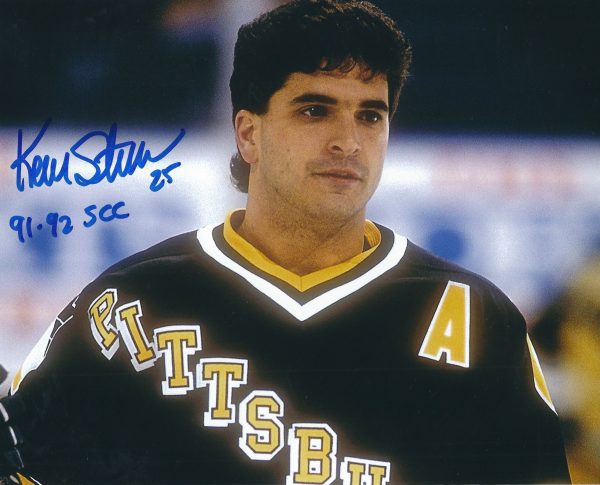Autographed KEVIN STEVENS 8X10 Pittsburgh Penguins Photo