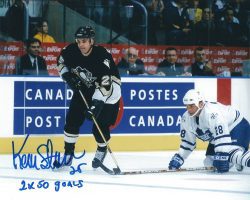 Autographed KEVIN STEVENS 8X10 Pittsburgh Penguins Photo