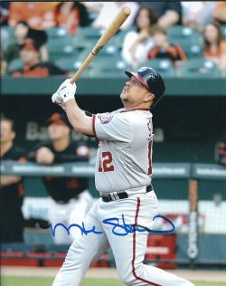 Autographed MATT STAIRS 8x10 Washington Nationals photo