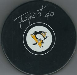 Autographed FRANK PIETRANGELO Pittsburgh Penguins Hockey Puck