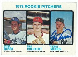Autographed GEORGE MEDICH 1973 Topps Card