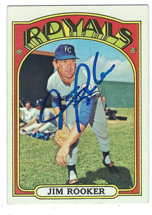 Autographed JIM ROOKER 1972 Topps Card