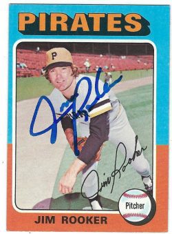 Autographed JIM ROOKER 1975 Topps Card