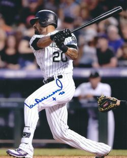 AUTOGRAPHED IAN DESMOND 8X10 Colorado Rockies Photo